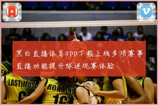 黑白直播体育app下载上线多项赛事直播功能提升球迷观赛体验